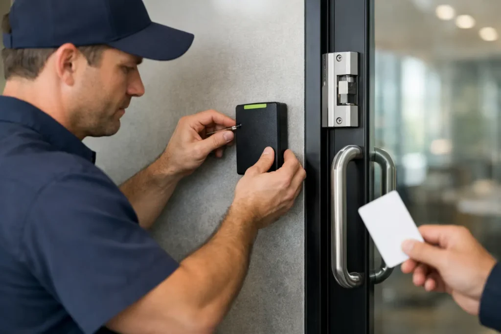 Commercial Access Control Door Installation