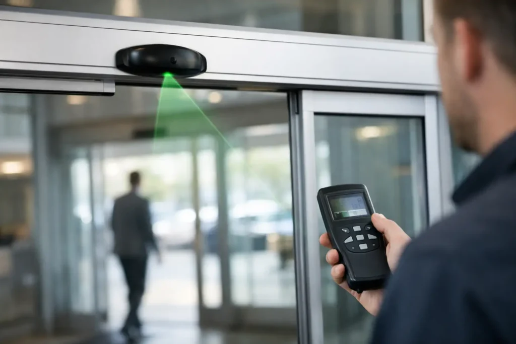 Automatic Sensor Calibration for Commercial Doors