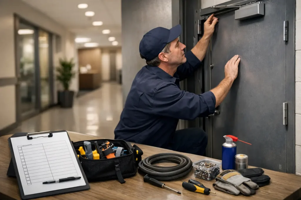 Commercial Door Maintenance Schedule That Works